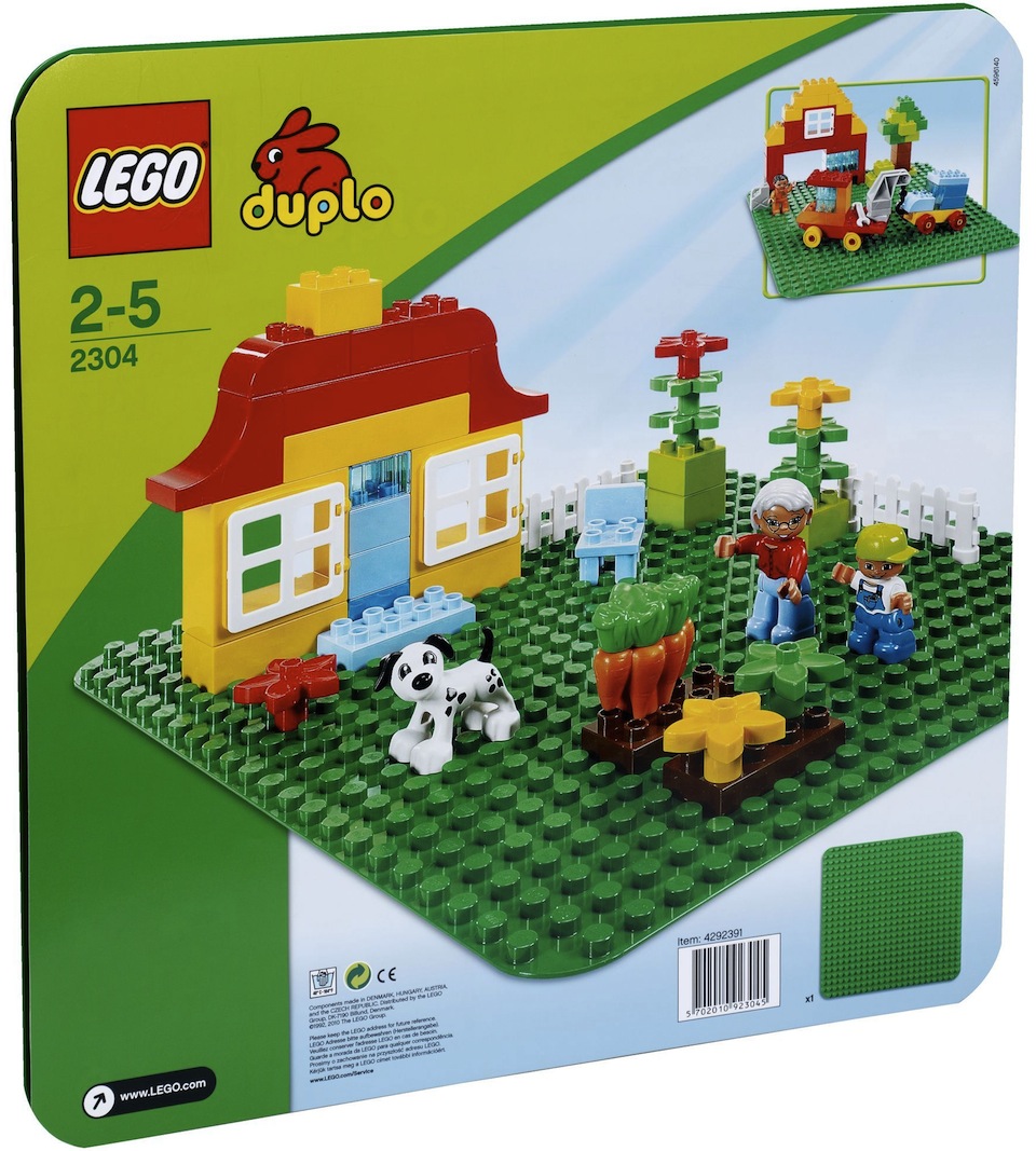 Cadou de Craciun LEGO® DUPLO® Placa verde pentru constructii 2304